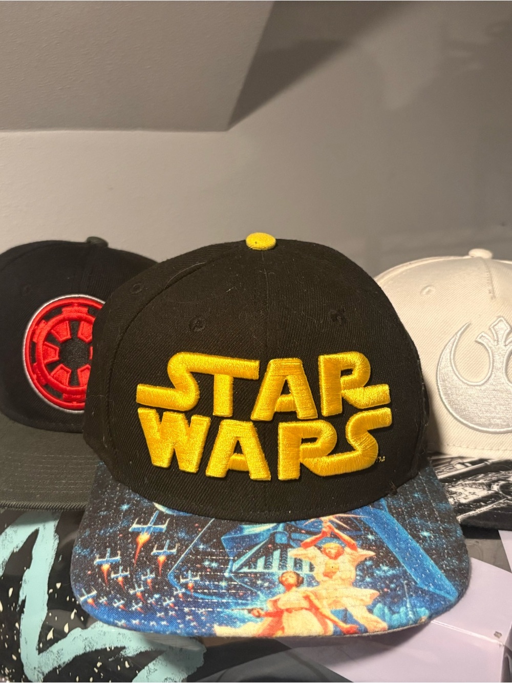 Star Wars snap back hat lot of 3